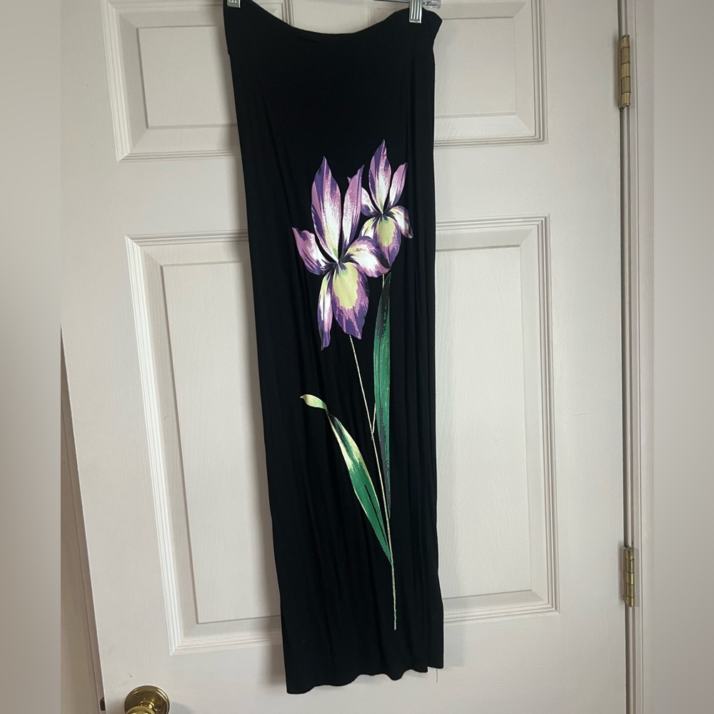 Planet gold small strapless floral dress